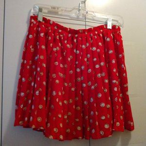 Red Hot Red Mini Skirt